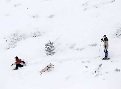 La nieve ha vestido Navarra este fin de semana. El sábado cubría la carretera de Burguete, el Alto de Ibañeta o la Higa de Monreal. Belagua también recuperaba este domingo el aspecto típico de estas fechas invernales en las que esquiadores y montañeros podrán disfrutar después de una temporada escasa de nieve.