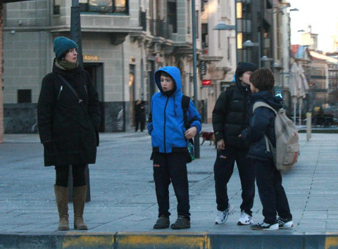 Ola de frío en varios lugares de pamplona este 4 de febrero