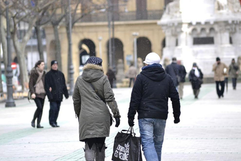 Ola de frío en varios lugares de pamplona este 4 de febrero