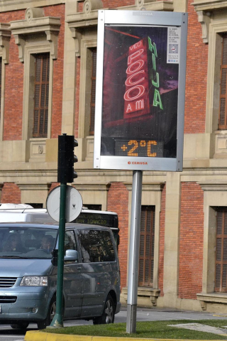 Ola de frío en varios lugares de pamplona este 4 de febrero