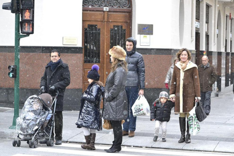 Ola de frío en varios lugares de pamplona este 4 de febrero