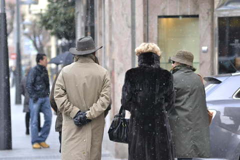 Ola de frío en varios lugares de pamplona este 4 de febrero