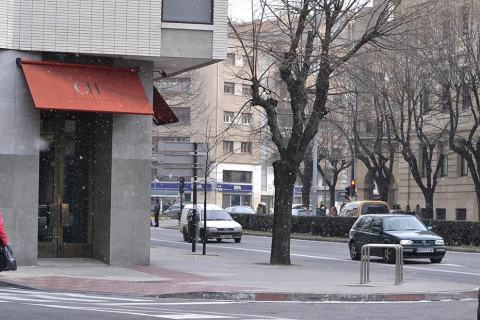 Ola de frío en varios lugares de pamplona este 4 de febrero