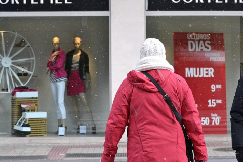 Ola de frío en varios lugares de pamplona este 4 de febrero