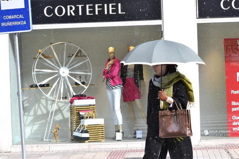 Ola de frío en varios lugares de pamplona este 4 de febrero