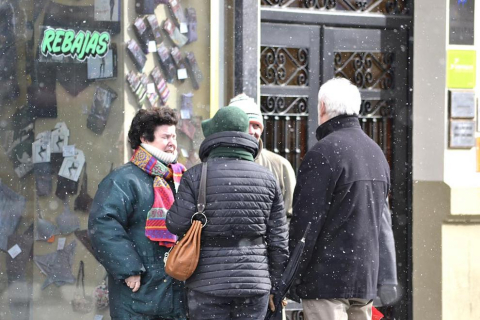 Ola de frío en varios lugares de pamplona este 4 de febrero