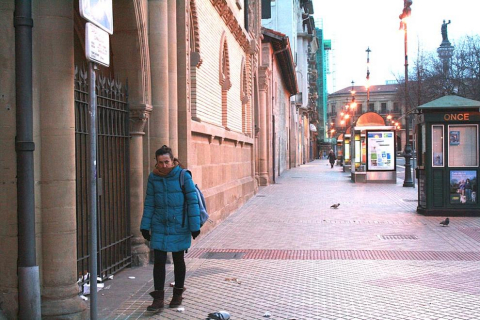 Ola de frío en varios lugares de pamplona este 4 de febrero