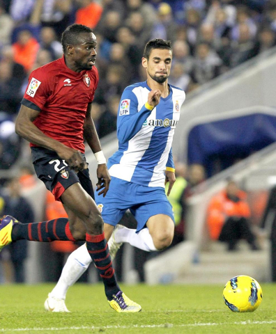 Imágenes de la victoria lograda por Osasuna frente al Espanyol en Cornellá-El Prat.