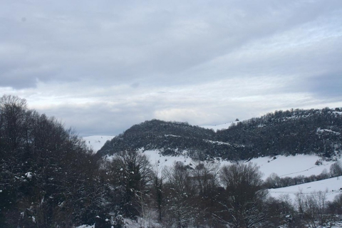 Imágenes de este fin de semana en Roncesvalles y en el valle de Aezkoa.