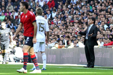Imágen del Real Madrid-Osasuna jugado en el Santiago Bernabéu que los de Mourinho han ganado 7-1