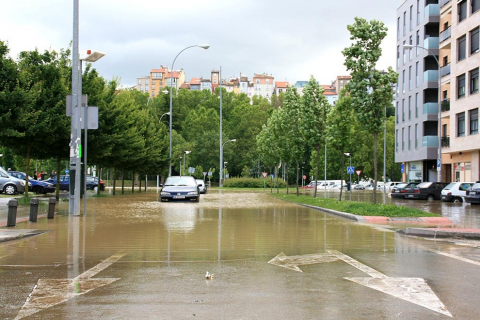 Imágenes de los lectores de riadas en Pamplona y Comarca