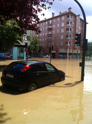 Imágenes de los lectores de riadas en Pamplona y Comarca