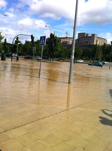 Imágenes de los lectores de riadas en Pamplona y Comarca