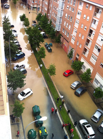 Imágenes de los lectores de riadas en Pamplona y Comarca