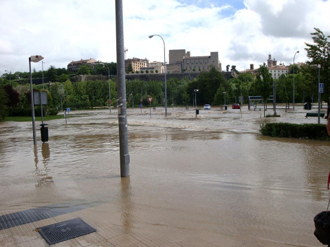 Imágenes de los lectores de riadas en Pamplona y Comarca