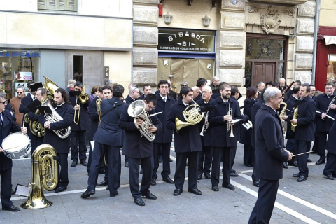 El Orfeón Pamplonés y la Pamplonesa han animado el sábado con motivo de Santa Cecilia, patrona de los músicos