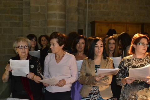 El Orfeón Pamplonés y la Pamplonesa han animado el sábado con motivo de Santa Cecilia, patrona de los músicos