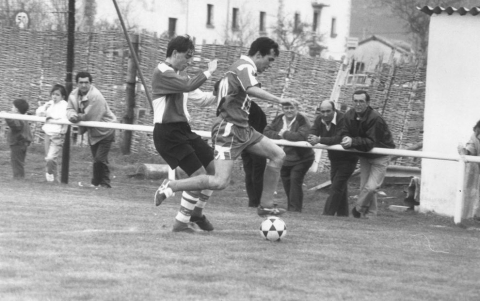 Patxi Puñal, en su etapa en el Valle de Egüés en 1996