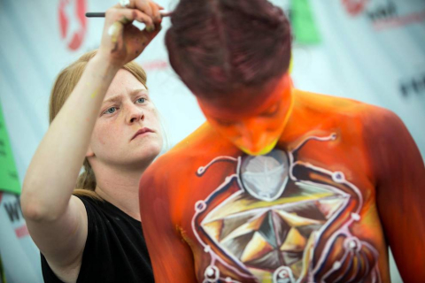 Más de 300 artistas de 50 países han participado en la XIX edición del Festival Mundial de Pintura
