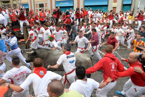Imágenes exclusivas del segundo encierro de los fotógrafos de Diario de Navarra.
