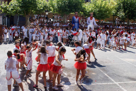 Cohete de fiestas en Monteagudo