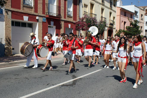 Cohete de fiestas en Monteagudo