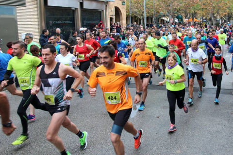 Un total de 485 atletas participaron en Tudela en la XXVIII Carrera Popular de Amimet
