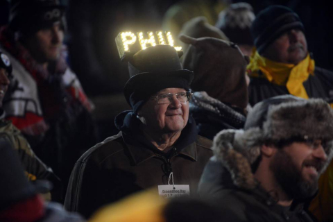 La marmota Phil predice un invierno largo.