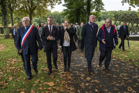Acto en la localidad francesa a los presos navarros de la II Guerra Mundial.