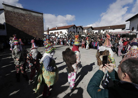 Celebración del Carnaval rural en la localidad navarra.