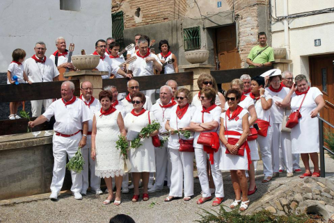 Procesión de San Roque en las fiestas de Monteagudo