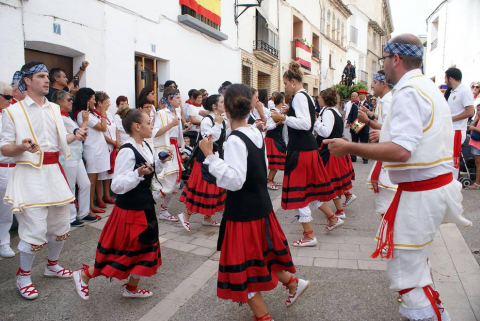 Procesión de San Roque en las fiestas de Monteagudo