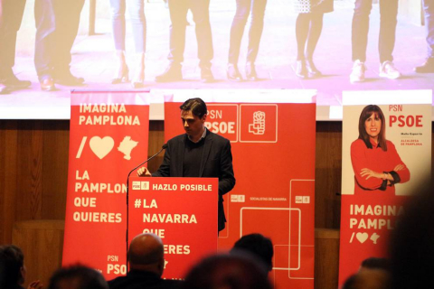 Las candidatas María Chivite y Maite Esporrín protagonizaron el acto de presentación de candidaturas a las elecciones autonómicas y municipales de 2019.
