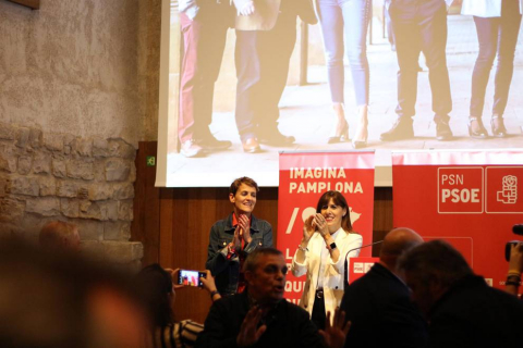 Las candidatas María Chivite y Maite Esporrín protagonizaron el acto de presentación de candidaturas a las elecciones autonómicas y municipales de 2019.