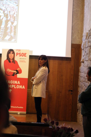 Las candidatas María Chivite y Maite Esporrín protagonizaron el acto de presentación de candidaturas a las elecciones autonómicas y municipales de 2019.