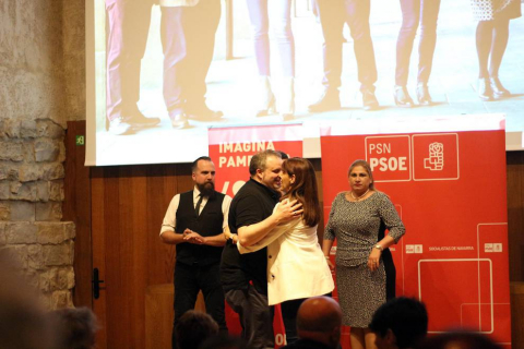 Las candidatas María Chivite y Maite Esporrín protagonizaron el acto de presentación de candidaturas a las elecciones autonómicas y municipales de 2019.