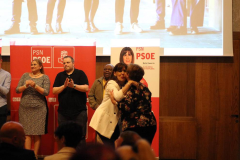 Las candidatas María Chivite y Maite Esporrín protagonizaron el acto de presentación de candidaturas a las elecciones autonómicas y municipales de 2019.
