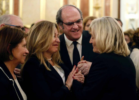 Fotos de la capilla ardiente de Alfredo Pérez Rubalcaba, celebrada este viernes en el Congreso de los Diputados
