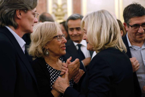 Fotos de la capilla ardiente de Alfredo Pérez Rubalcaba, celebrada este viernes en el Congreso de los Diputados