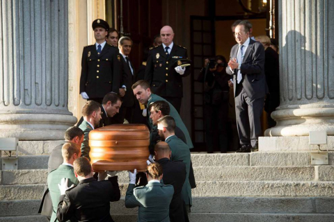 Fotos de la capilla ardiente de Alfredo Pérez Rubalcaba, celebrada este viernes en el Congreso de los Diputados