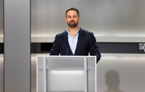 Pedro Sánchez (PSOE), Pablo Casado (PP), Pablo Iglesias (Unidas Podemos), Alberti Rivera (Ciudadanos) y Santiago Abascal (VOX) protagonizaron el único debate entre los candidatos en la campaña electoral de las elecciones generales que se celebran el 10 de noviembre de 2019.