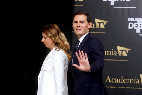 Pedro Sánchez (PSOE), Pablo Casado (PP), Pablo Iglesias (Unidas Podemos), Alberti Rivera (Ciudadanos) y Santiago Abascal (VOX) protagonizaron el único debate entre los candidatos en la campaña electoral de las elecciones generales que se celebran el 10 de noviembre de 2019.