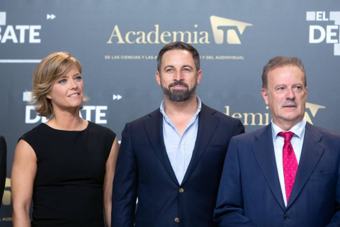Pedro Sánchez (PSOE), Pablo Casado (PP), Pablo Iglesias (Unidas Podemos), Alberti Rivera (Ciudadanos) y Santiago Abascal (VOX) protagonizaron el único debate entre los candidatos en la campaña electoral de las elecciones generales que se celebran el 10 de noviembre de 2019.
