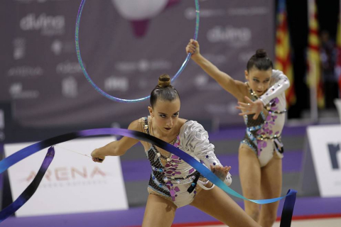El campeonato de España de Gimnasia Rítmica congrega a 15.000 personas en Pamplona.