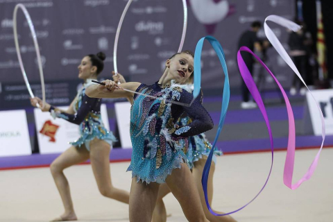El campeonato de España de Gimnasia Rítmica congrega a 15.000 personas en Pamplona.