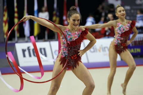 El campeonato de España de Gimnasia Rítmica congrega a 15.000 personas en Pamplona.