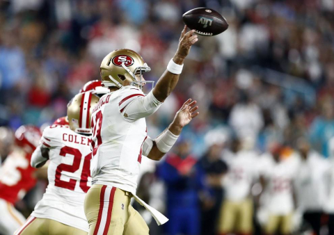 Imágenes del espectacular encuentro entre los Chiefs de Kansas City y los 49ers de San Francisco en el partido disputado en el Hard Rock Stadium de Miami.