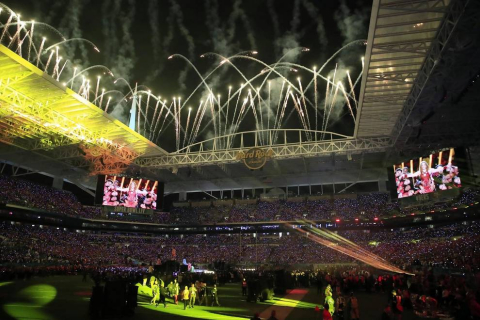 Imágenes del espectacular encuentro entre los Chiefs de Kansas City y los 49ers de San Francisco en el partido disputado en el Hard Rock Stadium de Miami.