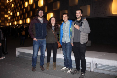 David Broncano, Quequé e Ignatius Farray han creado su propio género teatral, a caballo entre el programa de radio y los monólogos humorísticos. El 1 de febrero llegaron al Navarra Arena para disfrute de sus muchos seguidores.