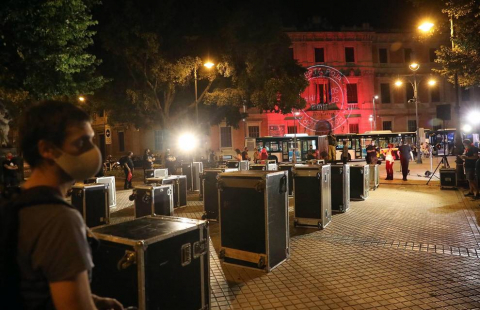 Fotos De La Manifestacion De Los Trabajadores De Eventos En Pamplona Noticias De Dn Management En Diario De Navarra
